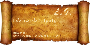 László Ipoly névjegykártya