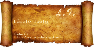 László Ipoly névjegykártya